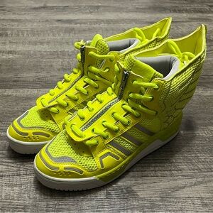 Jeremy Scott x Adidas Wings 2.0 Neon Yellow